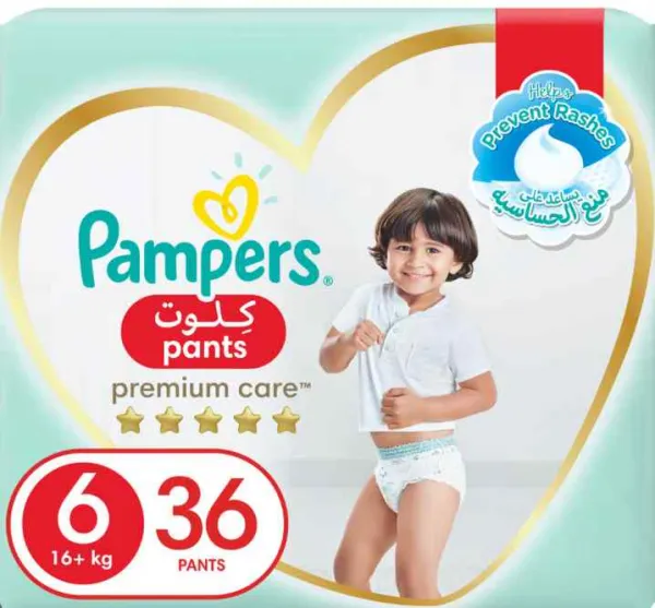 pampers premium 6 pants (36 pcs)