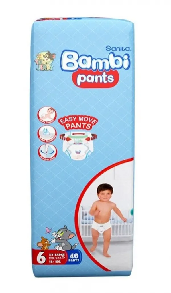 Bambi Sanita Pants Size 6 (40pcs)