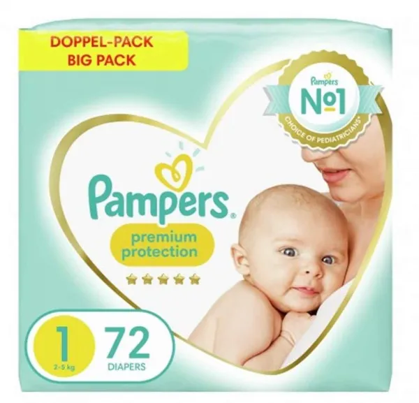 Pampers Premium 1 (72 pcs)