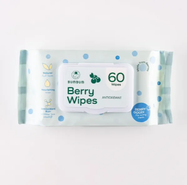 BUMBUM Berry wipes (60 wipes)
