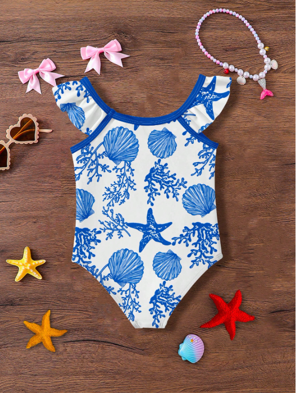 Young Girl One-Piece Swimsuit
