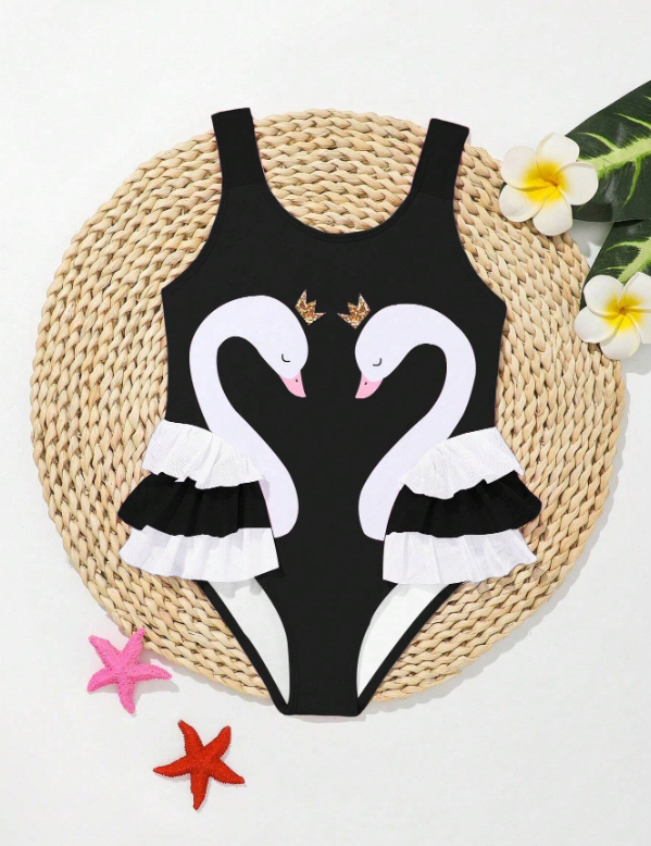 Young Girl One-Piece Swimsuit