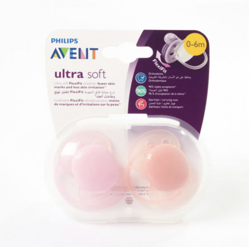 Philips Avent ultra soft x2 pink