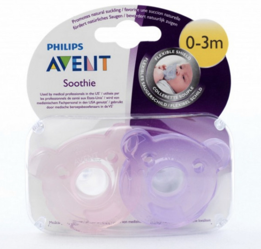 Philips Avent soothie x2 pink